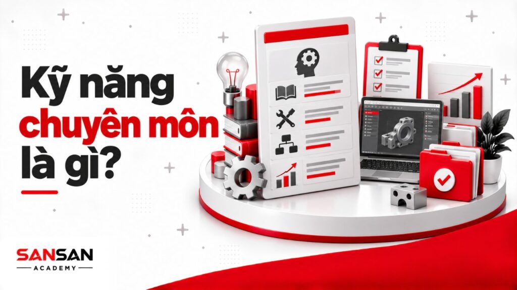 Kỹ năng chuyên môn là gì với kiến thức, công cụ, phương pháp, phần mềm và kết quả công việc thực tế.