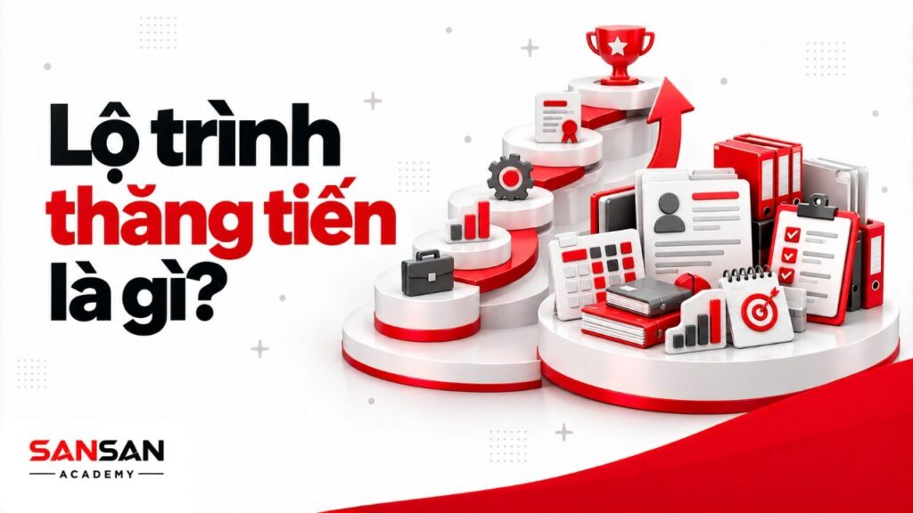 Lộ trình thăng tiến là gì với cấp bậc, năng lực, kinh nghiệm, kết quả công việc và điều kiện để lên vị trí tiếp theo.