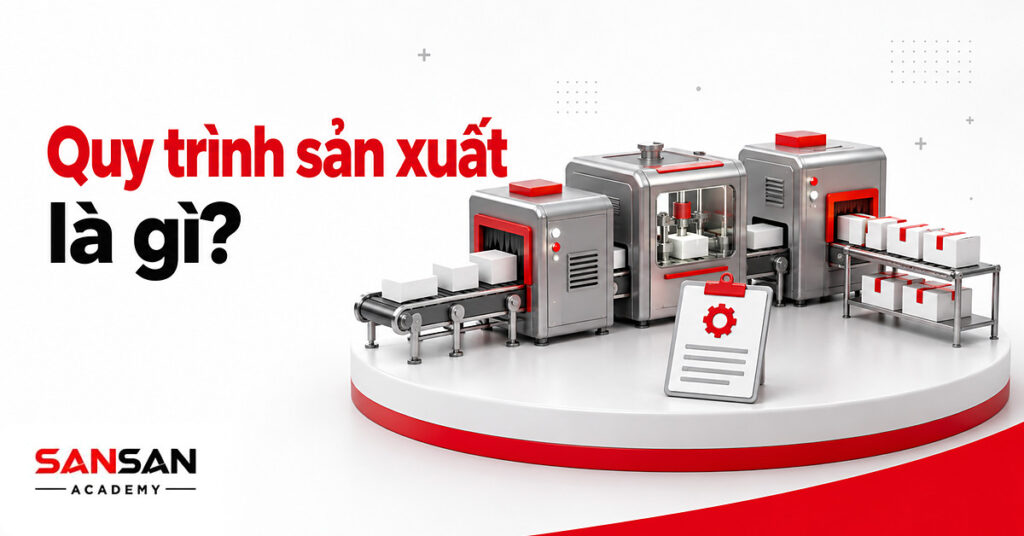 Dây chuyền máy xám nhận vật liệu trắng và cho ra thùng thành phẩm minh họa quy trình sản xuất