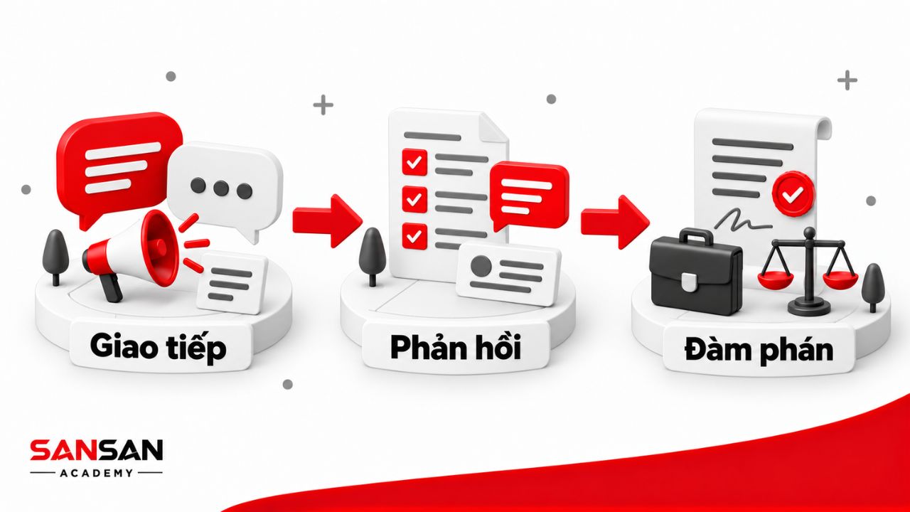 Giao tiếp rõ ràng dẫn đến phản hồi có căn cứ và đàm phán hiệu quả