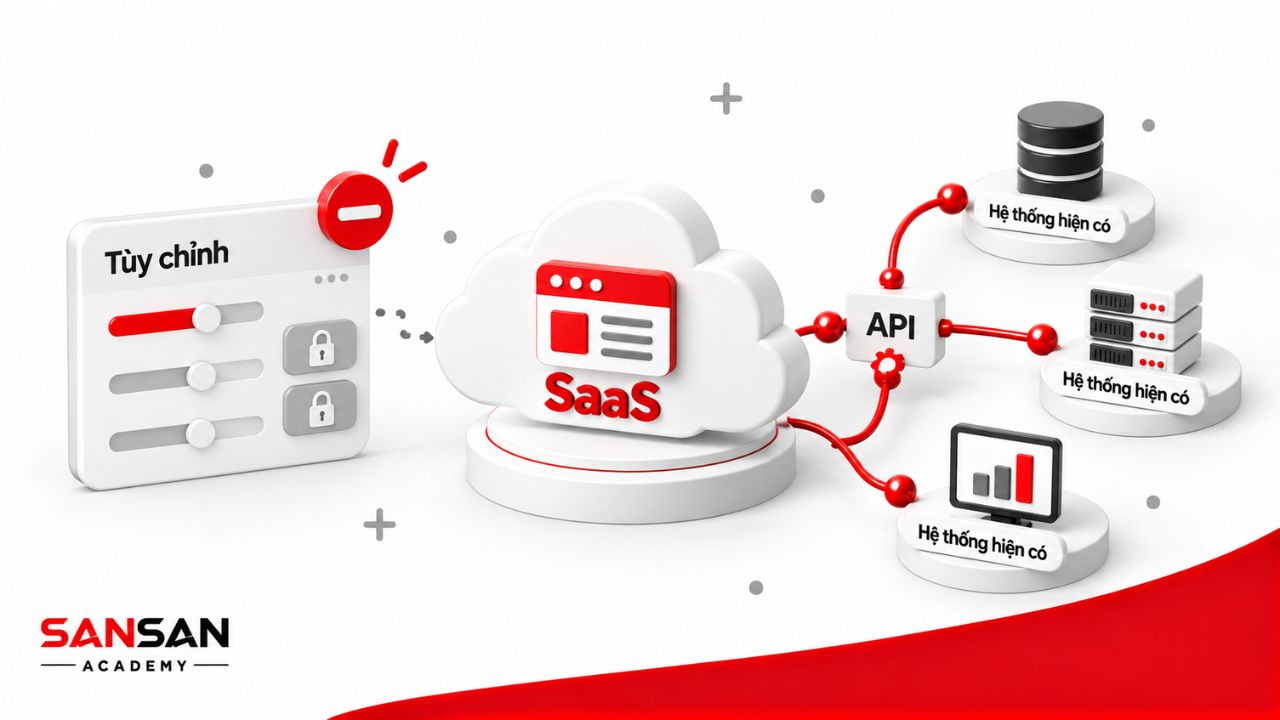 Giới hạn tùy chỉnh và tích hợp SaaS với hệ thống hiện có
