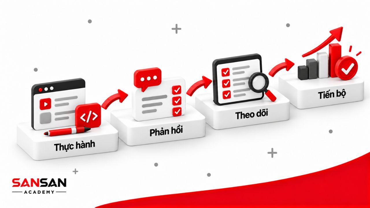 Quy trình thực hành, phản hồi, theo dõi và cải thiện tiến bộ