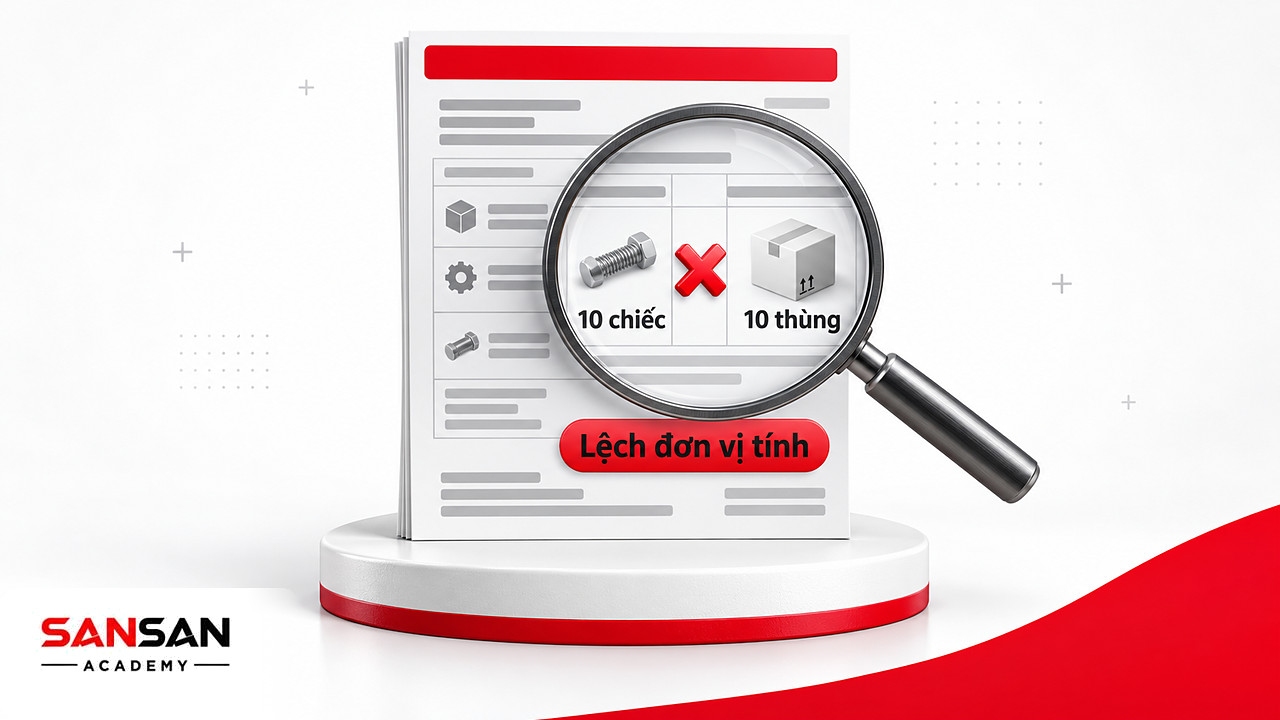 Kính lúp soi chỗ PO ghi 10 thùng còn báo giá tính 10 chiếc