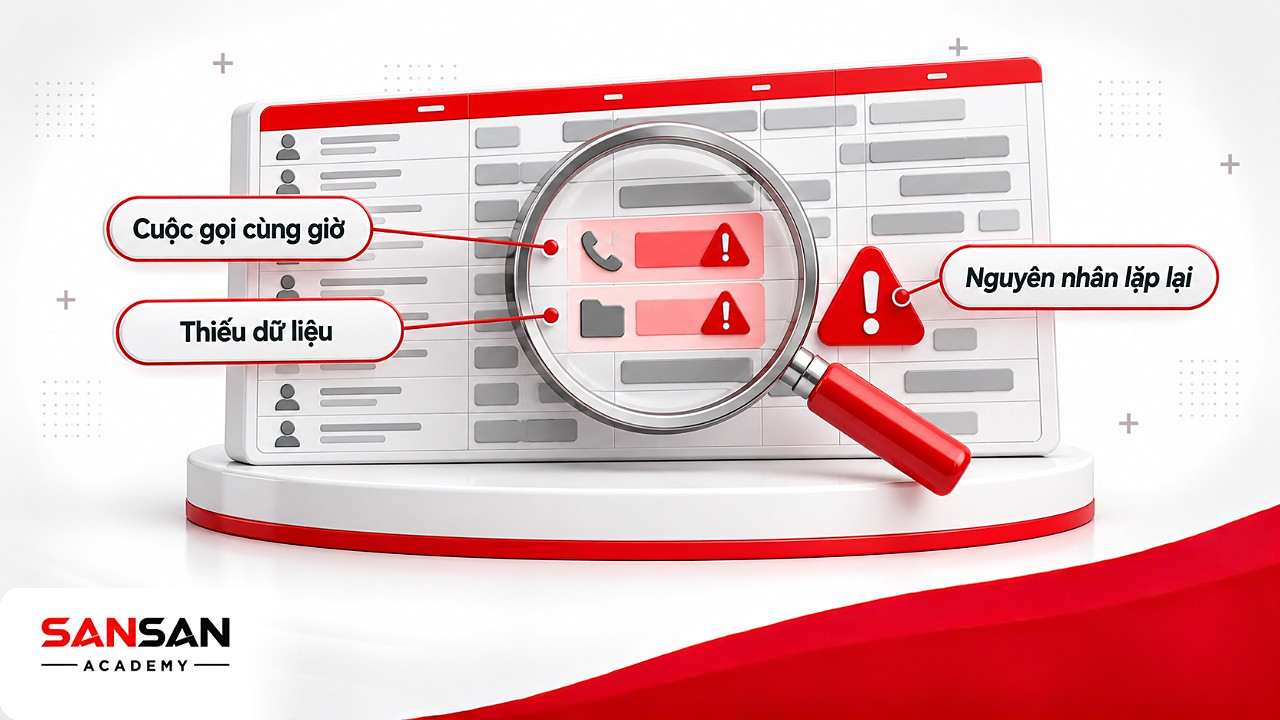 Kính lúp soi nhật ký thời gian tìm nguyên nhân gián đoạn lặp lại khi theo dõi Deep Work