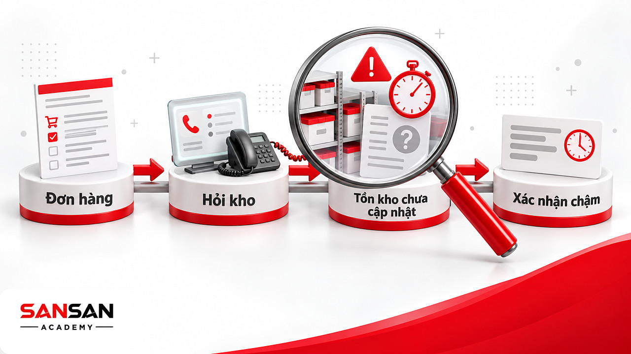 Kính lúp soi khâu hỏi kho làm chậm xác nhận đơn hàng, bước đầu khi doanh nghiệp tham gia kinh tế số