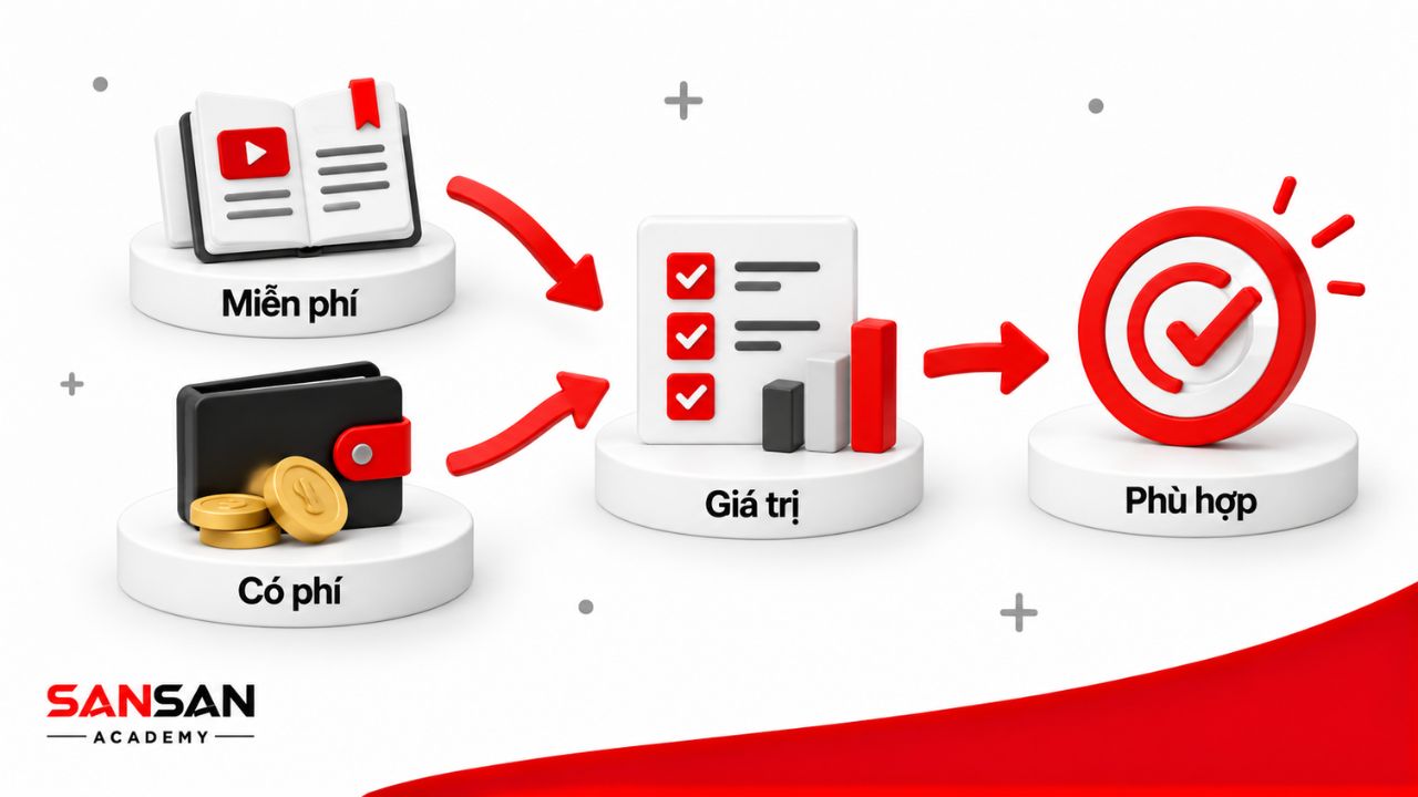 So sánh mentoring miễn phí và có phí dựa trên giá trị phù hợp