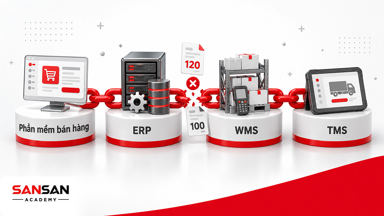 Chuỗi dữ liệu logistics đứt giữa ERP và WMS khiến phiếu lấy hàng vẫn giữ số lượng cũ