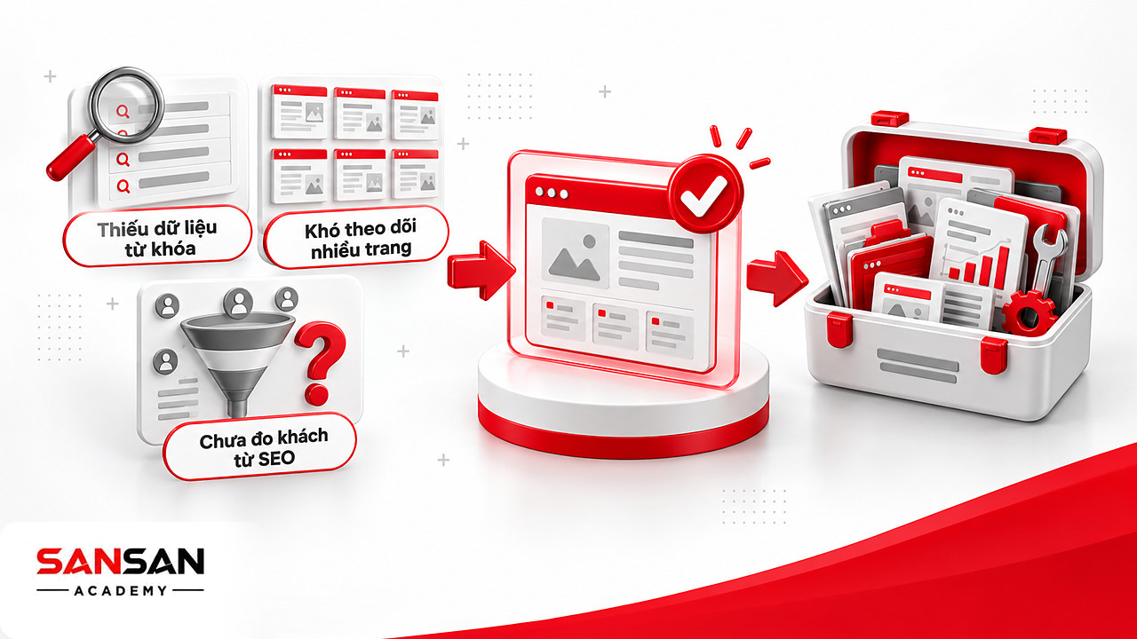 Chọn phần mềm SEO theo vấn đề: thiếu dữ liệu từ khóa, khó theo dõi trang hay chưa đo khách