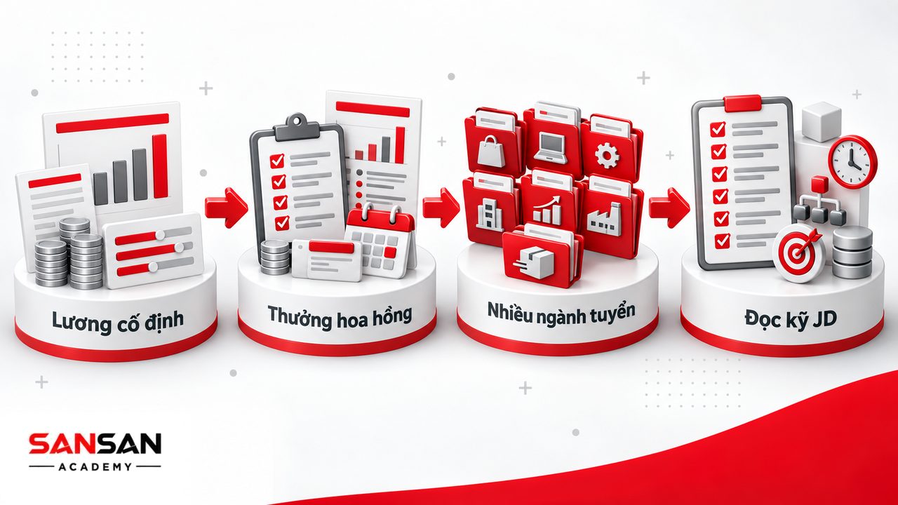 Mức lương và cơ hội tuyển dụng trưởng phòng kinh doanh với lương cố định, KPI, hoa hồng và nhu cầu tuyển ở nhiều ngành.