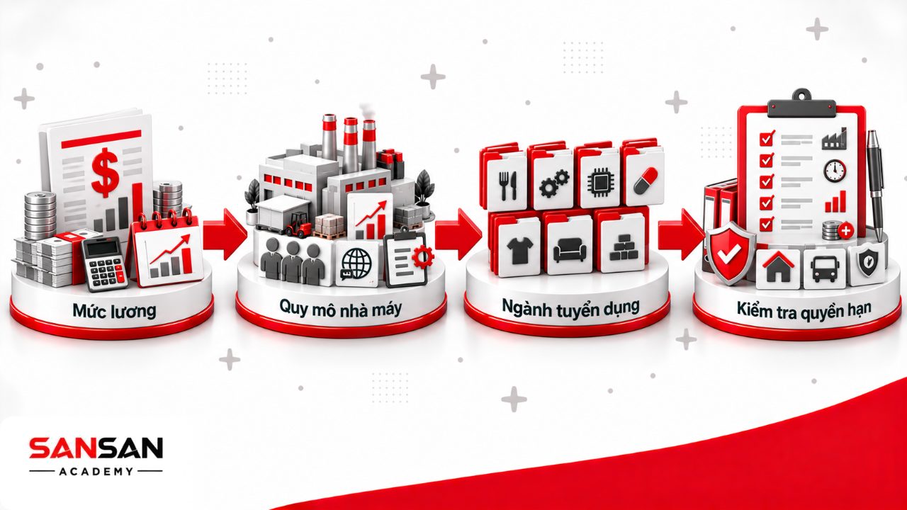 Mức lương và cơ hội việc làm Giám đốc sản xuất theo ngành, quy mô nhà máy, số lao động, quyền hạn, KPI và gói thu nhập.