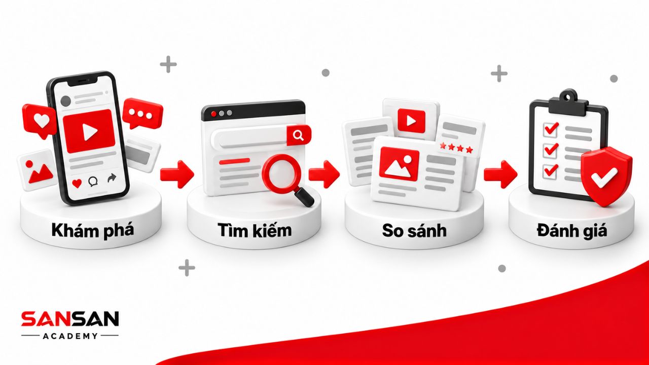 Hành trình từ khám phá đến so sánh và đánh giá thông tin
