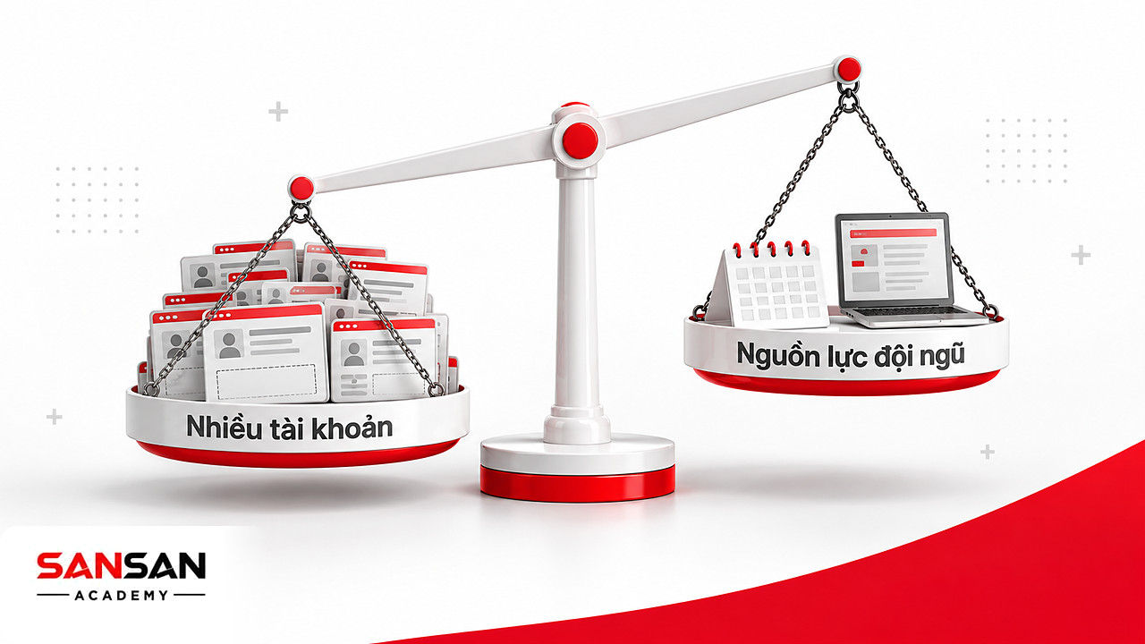 Cán cân lệch vì số tài khoản mạng xã hội nhiều hơn nguồn lực đội ngũ có thể duy trì