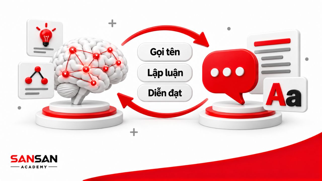 Ngôn ngữ hỗ trợ sắp xếp và diễn đạt lập luận
