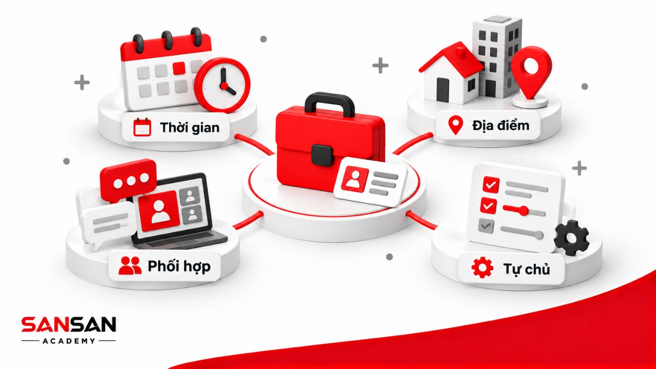 Các yếu tố tạo nên sự linh hoạt trong công việc