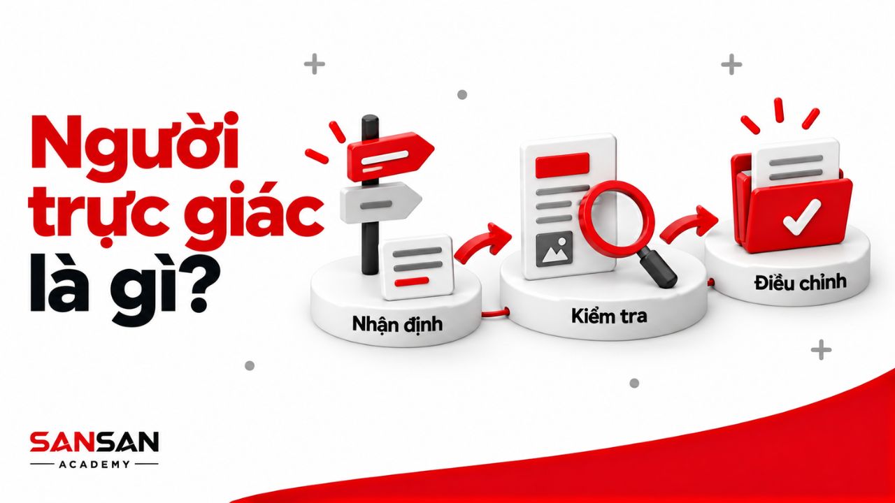 Quá trình hình thành nhận định ban đầu, kiểm tra và điều chỉnh bằng chứng.