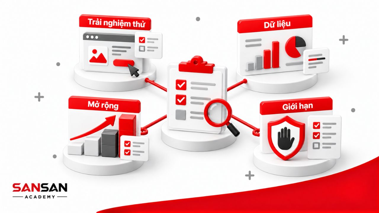 Các yếu tố cần kiểm tra trước khi mở rộng thử nghiệm Lean Startup