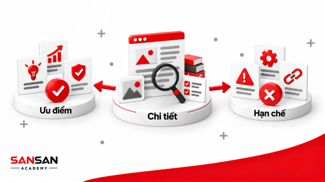 Các chi tiết kiểm chứng làm cơ sở đánh giá ưu điểm và hạn chế.