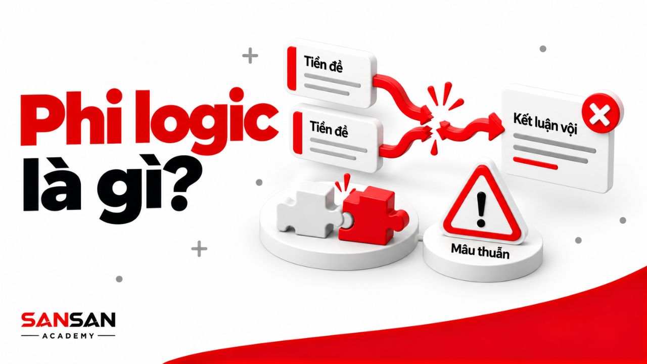 Tiền đề mâu thuẫn hoặc thiếu căn cứ dẫn đến kết luận phi logic
