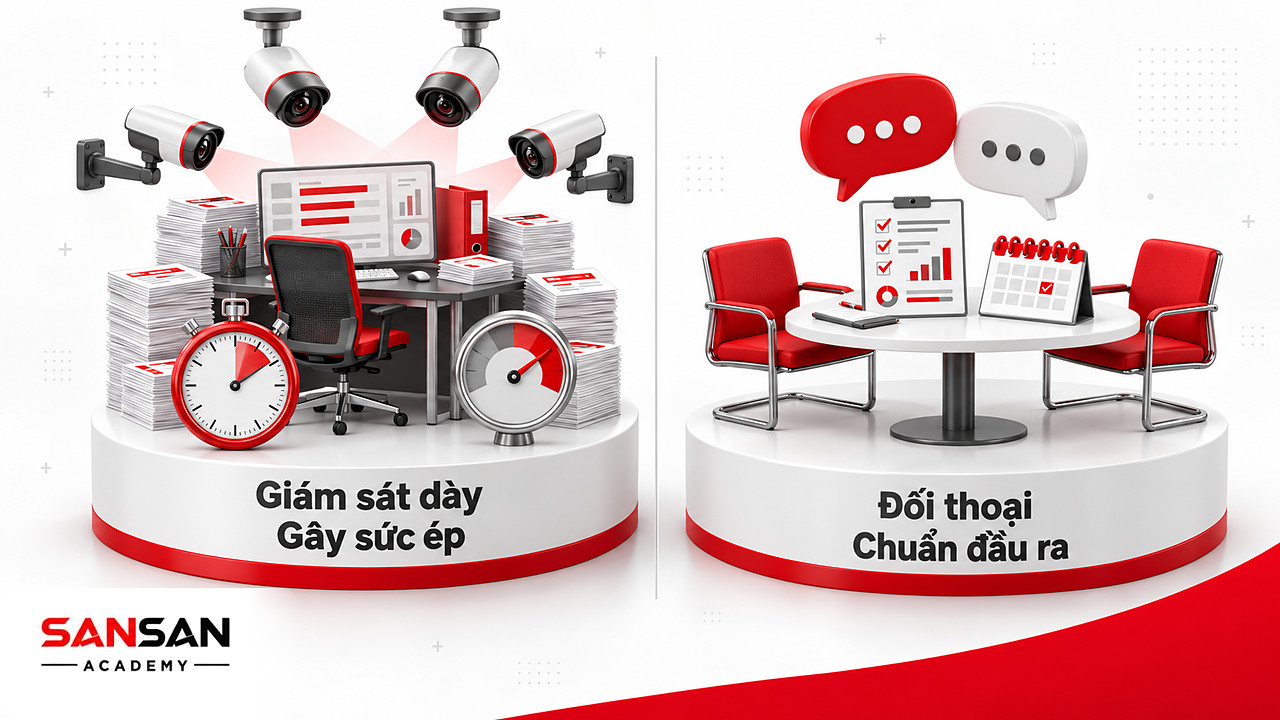 So sánh camera giám sát và đồng hồ áp lực với bàn đối thoại và chuẩn đầu ra rõ ràng.