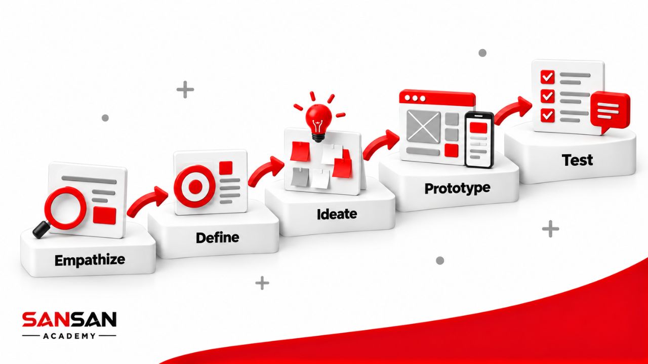 Năm bước Design Thinking từ Empathize đến Test