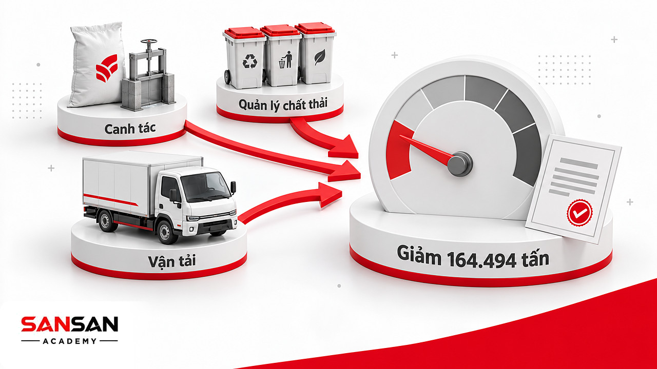 Canh tác, quản lý chất thải và vận tải cùng dồn về đồng hồ giảm phát thải trong kinh tế xanh