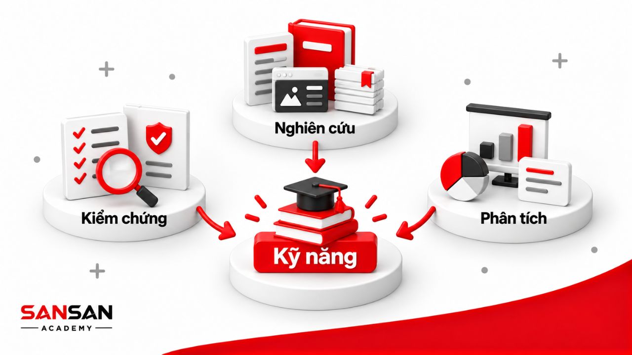 Nghiên cứu, kiểm chứng và phân tích hình thành kỹ năng của reviewer.