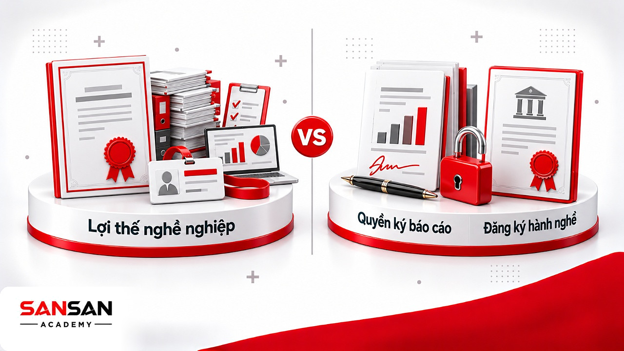 So sánh lợi thế của chứng chỉ CPA với quyền ký báo cáo kiểm toán cần đăng ký hành nghề
