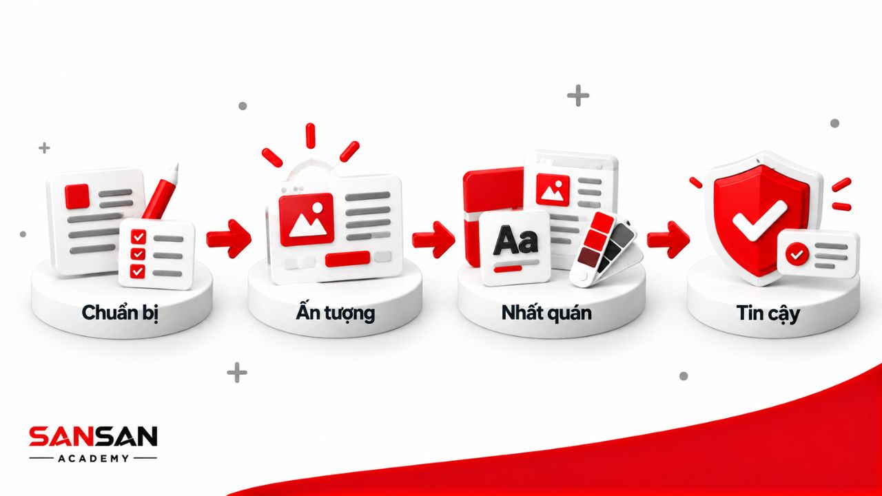 Chuẩn bị nội dung nhất quán để tạo ấn tượng và niềm tin