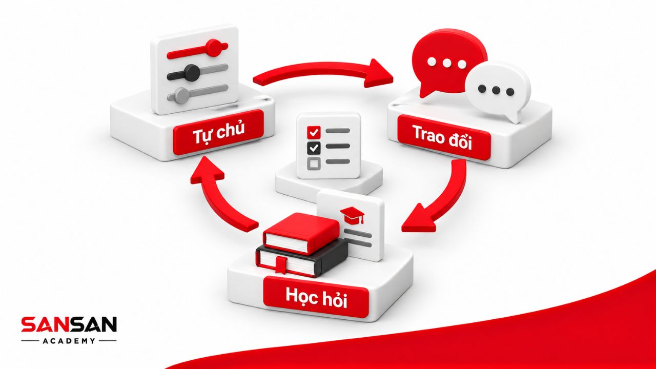 Mối liên hệ giữa quyền tự chủ, học hỏi và trao đổi công việc
