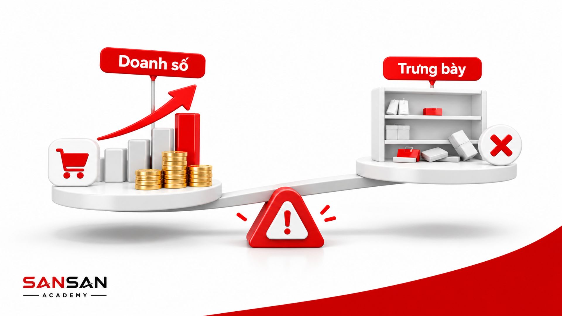 Tập trung vào doanh số nhưng bỏ qua chất lượng trưng bày tại điểm bán có thể làm giảm hiệu quả Trade Marketing.