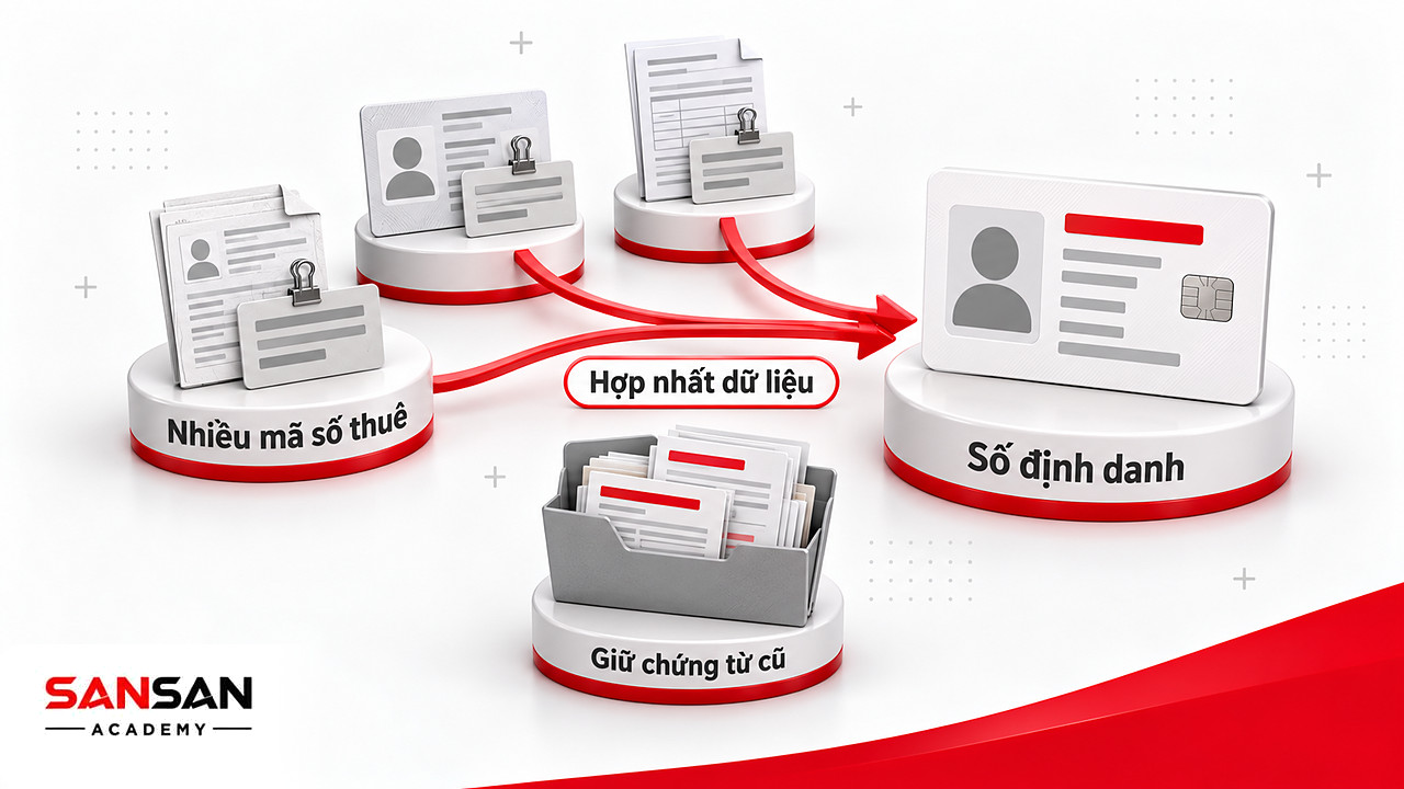 Nhiều mã số thuế cá nhân cũ quy tụ về một số định danh, hồ sơ cũ vẫn được giữ trong bìa