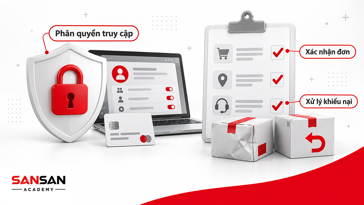Khiên bảo vệ dữ liệu và danh sách kiểm tra đơn giúp giảm rủi ro khi kinh doanh thương mại điện tử