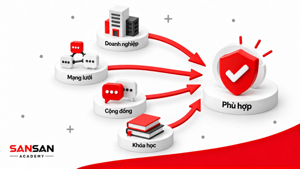 Các nguồn tìm mentor dẫn đến lựa chọn phù hợp với nhu cầu