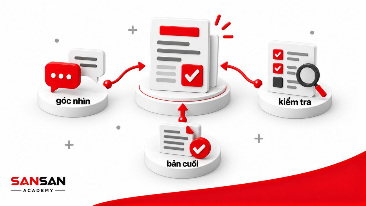 Góp ý, kiểm tra và xác nhận bản cuối trước khi bàn giao