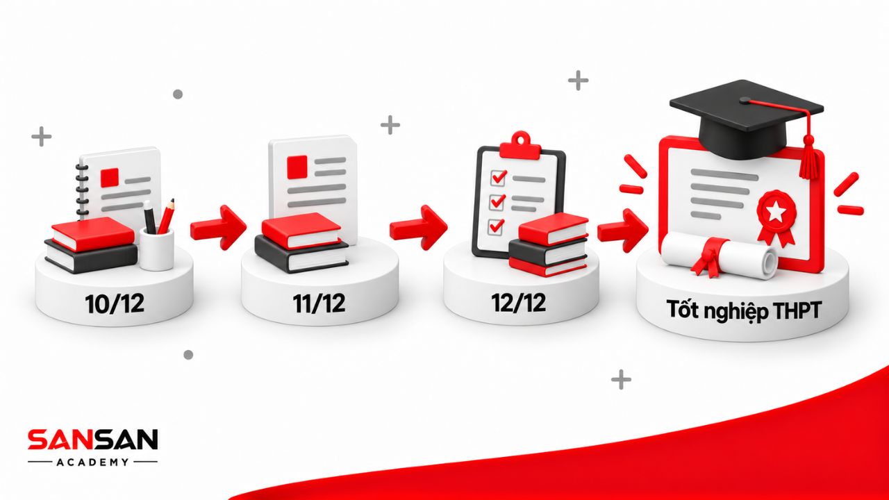 Lộ trình lớp 10 đến tốt nghiệp trung học phổ thông