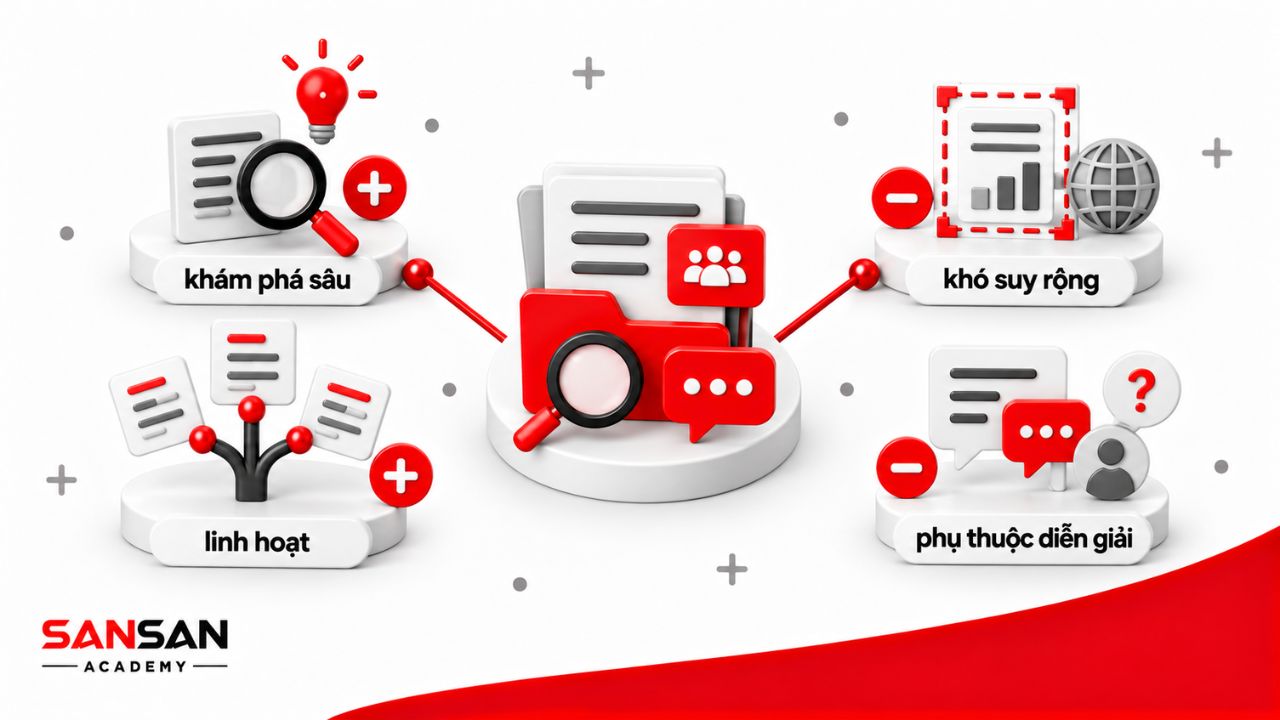Khả năng khám phá linh hoạt đi kèm giới hạn suy rộng và diễn giải.