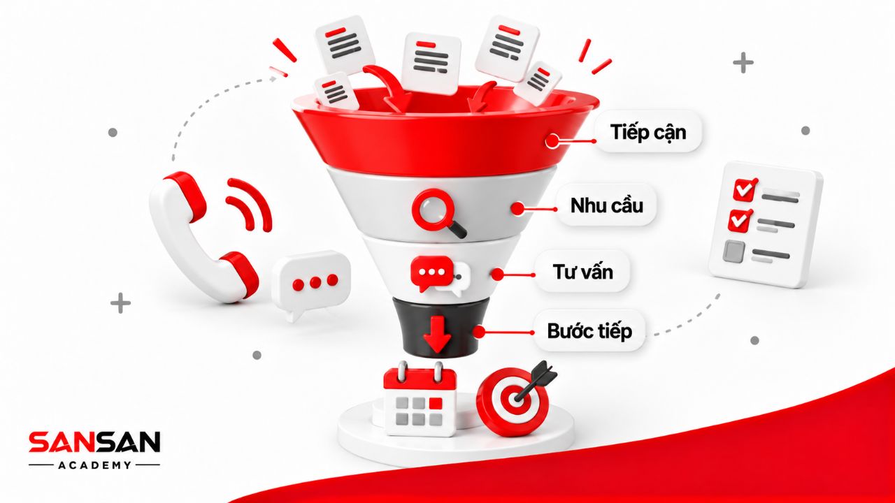 Vai trò của telesale trong kết nối nhu cầu khách hàng với bước tiếp theo của quy trình bán hàng