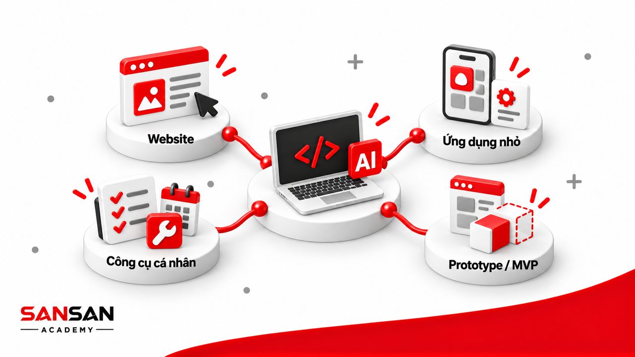 Website, ứng dụng nhỏ, công cụ cá nhân và bản mẫu thử nghiệm