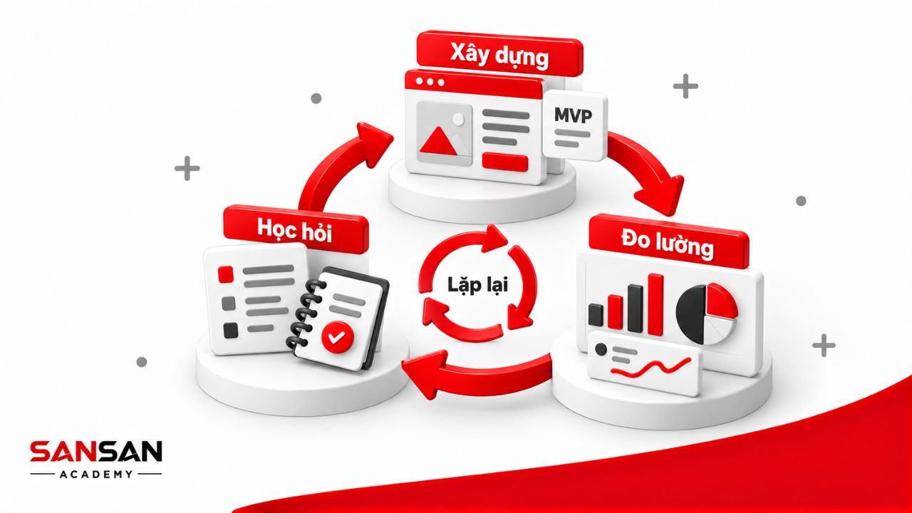 Vòng lặp xây dựng, đo lường và học hỏi trong Lean Startup