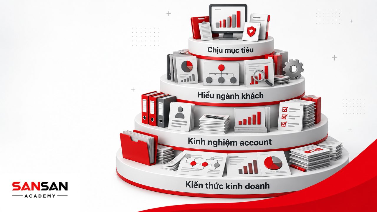 Yêu cầu Key Account Manager gồm kiến thức sales marketing tài chính, kinh nghiệm quản lý account, hiểu ngành khách hàng và chịu trách nhiệm doanh thu.